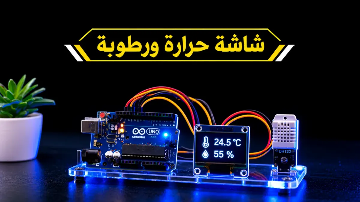 كيف تصنع شاشة حرارة ورطوبة باستخدام الأردوينو