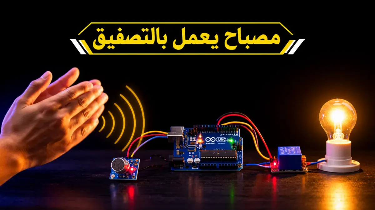 كيف تصنع مصباح يعمل بالتصفيق باستخدام الأردوينو