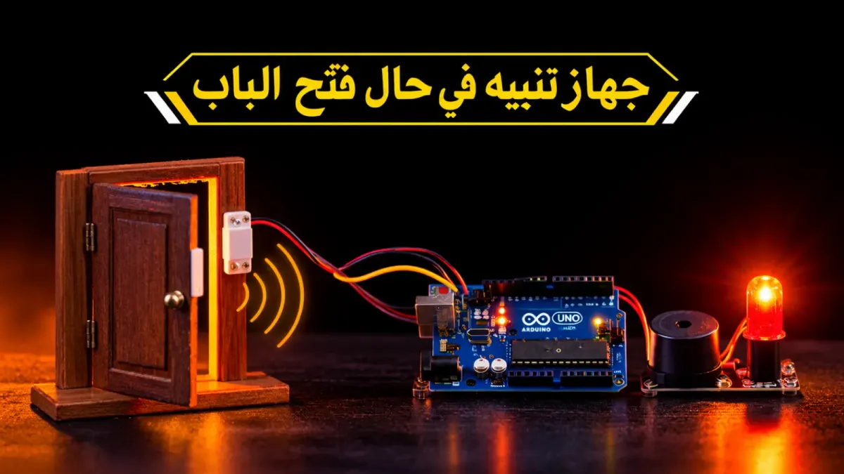 كيف تصنع إنذار فتح الباب باستخدام الأردوينو